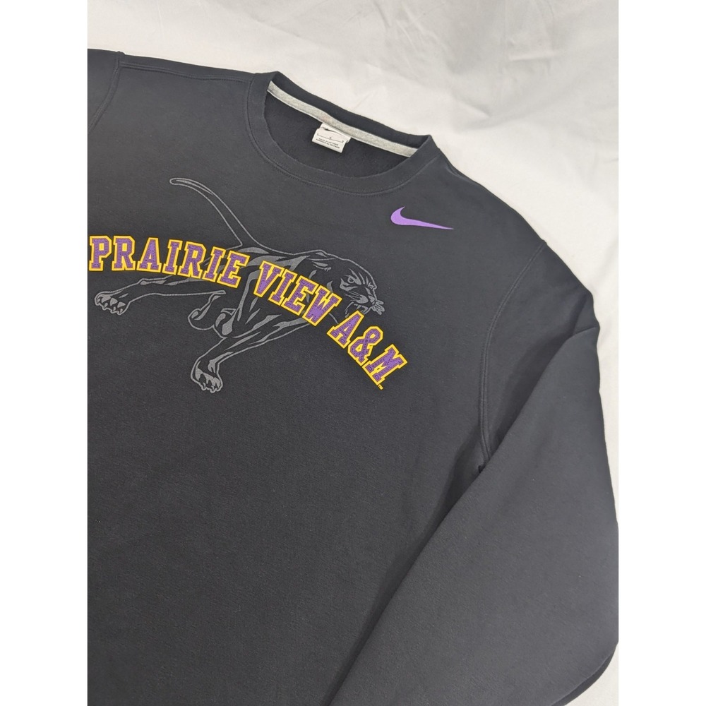 Prairie View A&M Black College Nike Sweatshirt Pullover Crew Neck Large